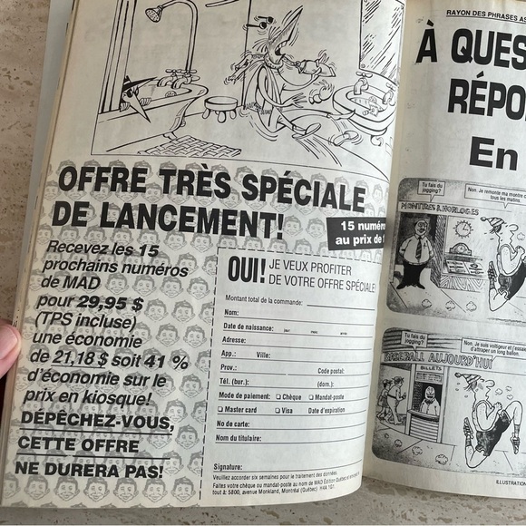 Mad Magazine Quebec edition in French, Issue No. 4 August 1991 - Picture 11 of 14